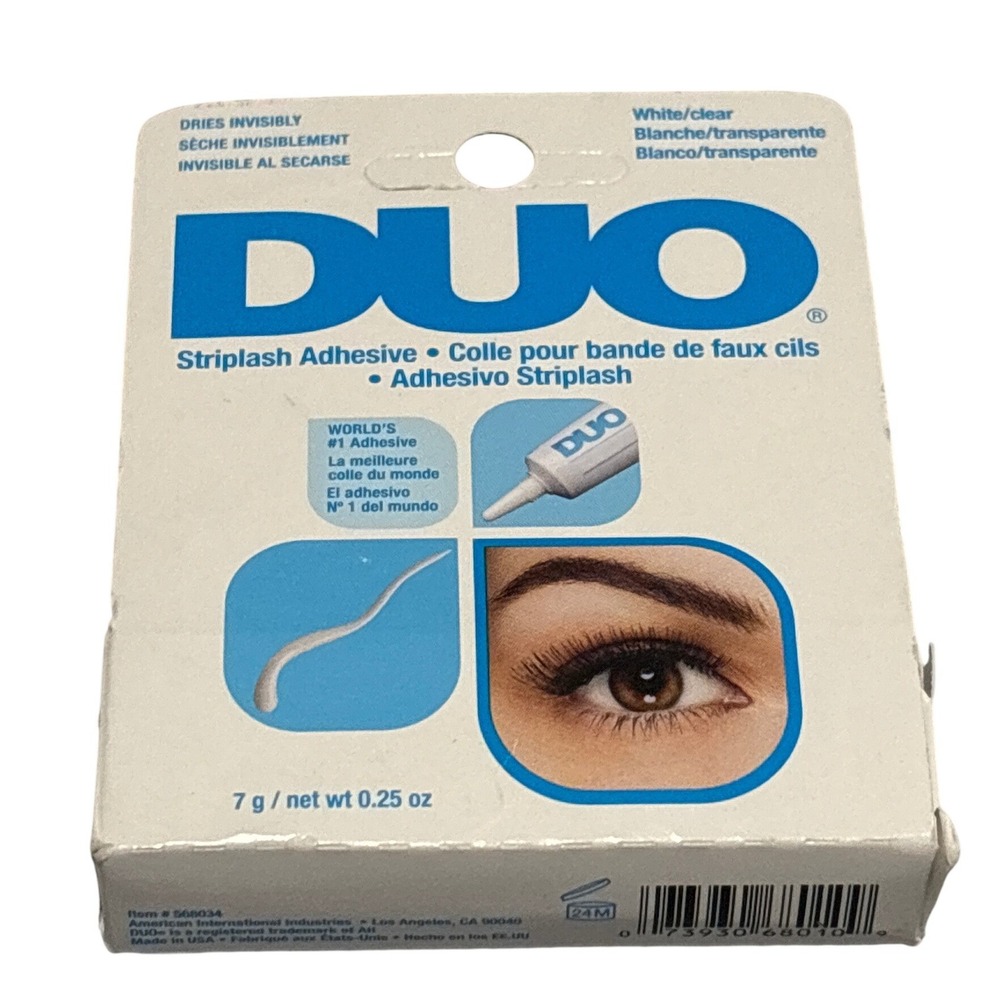 DUO Striplash Adhesive White Clear Eyelash Glue 7g 0.25oz-NIB